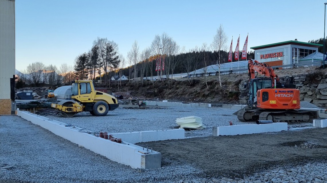 Construction foundation garden centre Hageland 1