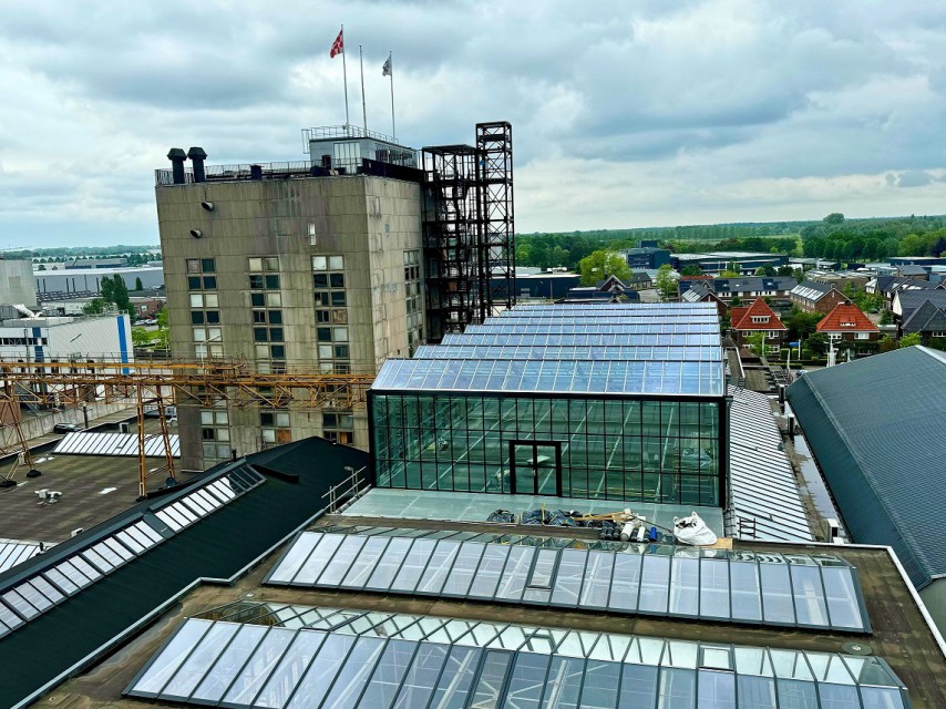 Rooftop glasshouse construction